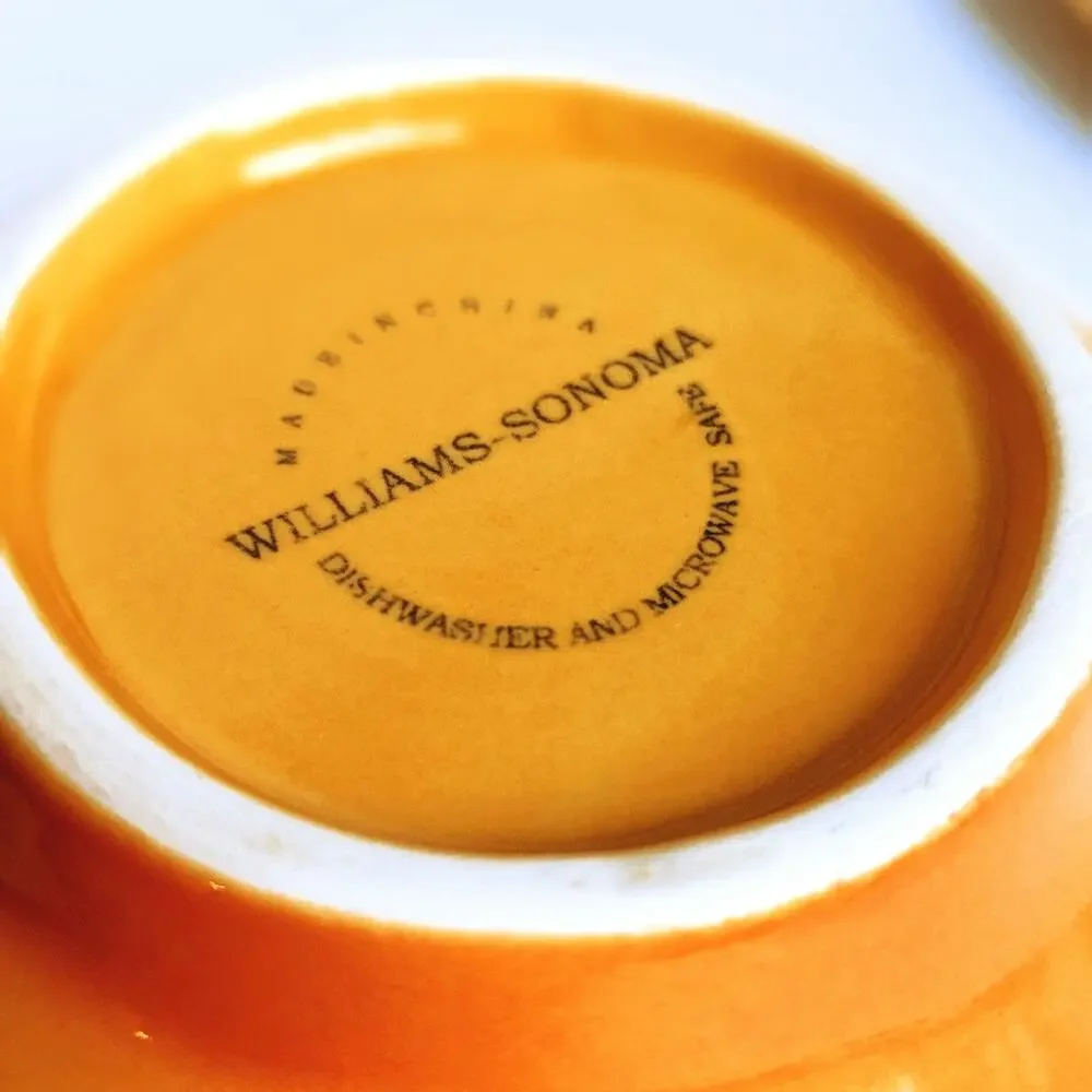 🍅 Williams Sonoma Set of 2 Vintage Heirloom Tomato Appetizer Dip Bowls
